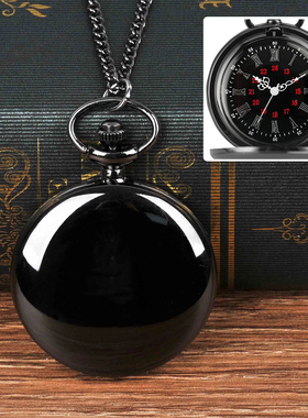 两面光怀表复古翻盖十二时辰学生怀表大表盘表生日礼物石英项链表