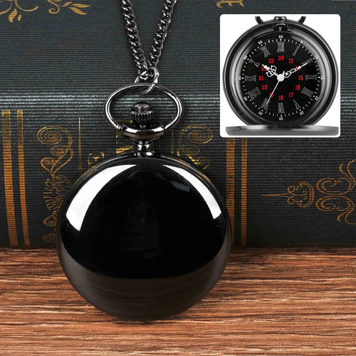 两面光怀表生日礼物石英吊坠挂表