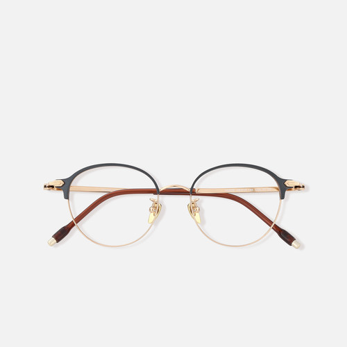 高品质宽脸高度近视复古纯钛眼镜