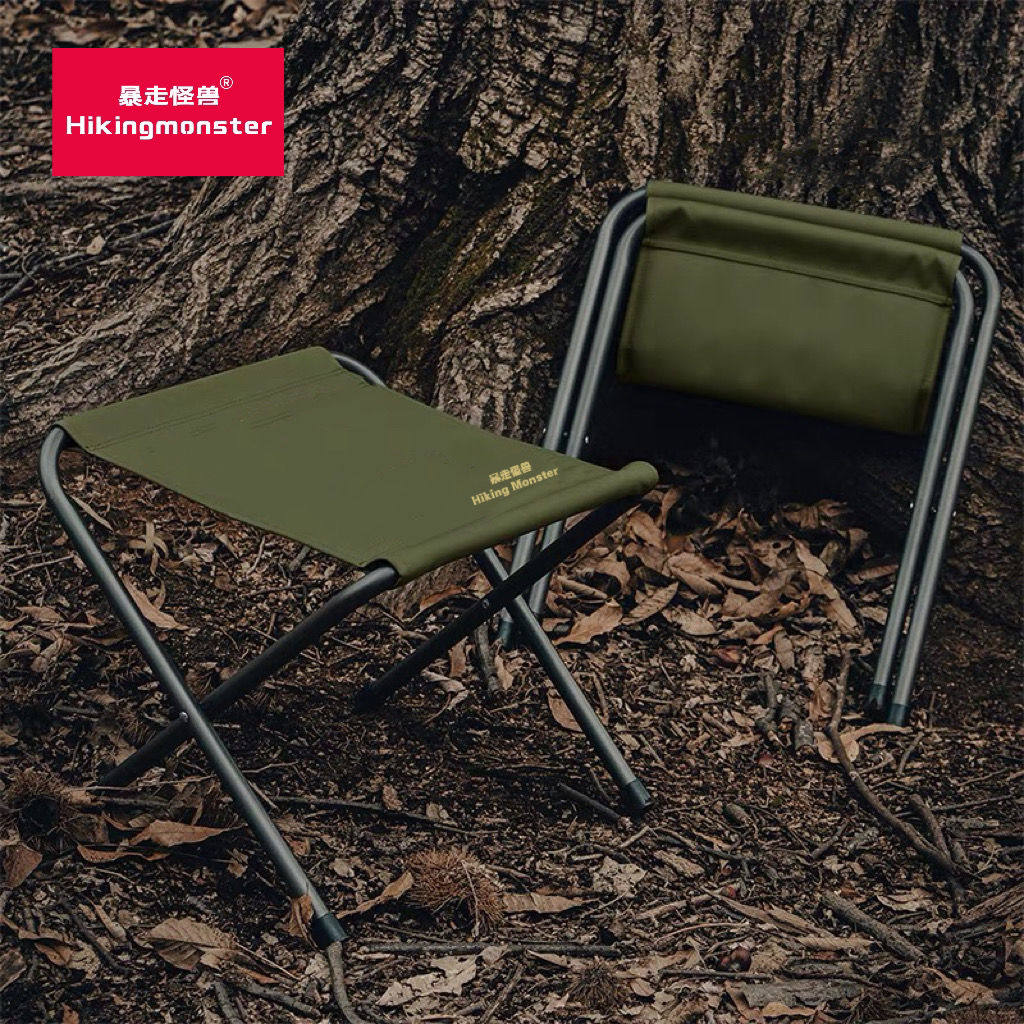 韩国暴走怪兽马扎凳子户外战术钓鱼自驾便携露营可折叠椅子户外