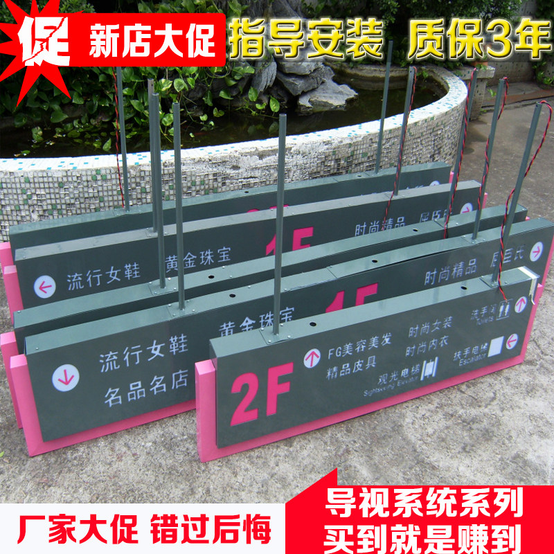 商场吊牌灯箱医院指示牌商场广告牌收银台地下车库超市指引牌双面