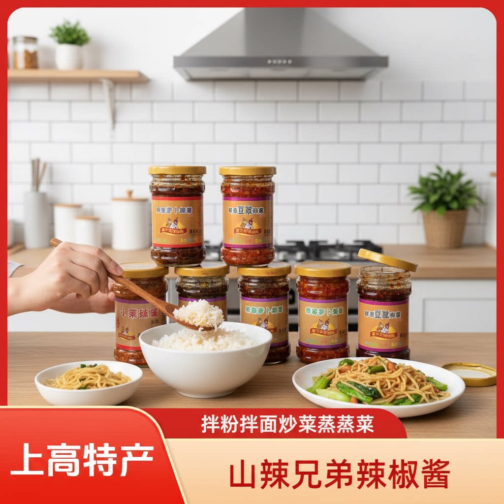 山辣兄弟江西宜春特产鲜香蒜辣酱辣椒酱