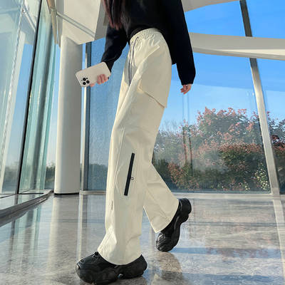 加绒工装羽绒裤女外穿时尚冬季