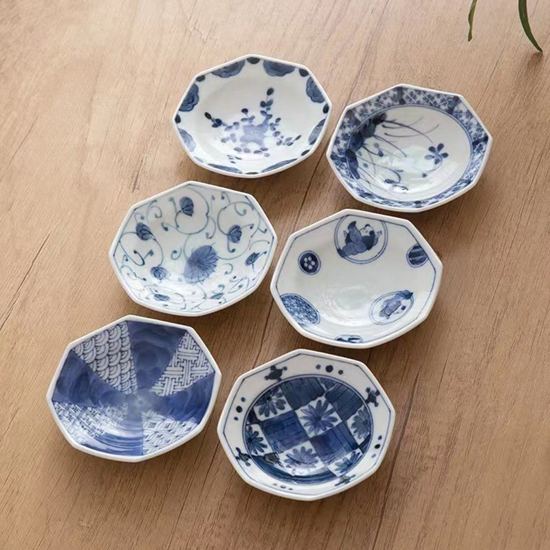 蓝凛堂八角不规则进口花生醋碟