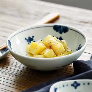 餐具小碗家用小汤碗四寸小菜凉菜小钵 蓝凛堂日本进口陶瓷钵碗日式