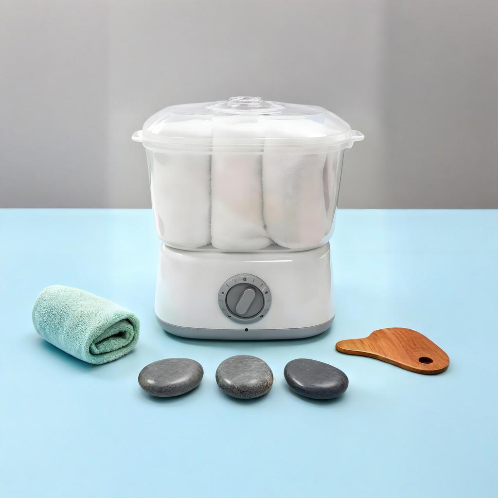 护肤管理中心能量石热敷毛巾加热器家用不锈钢毛巾高温消毒机