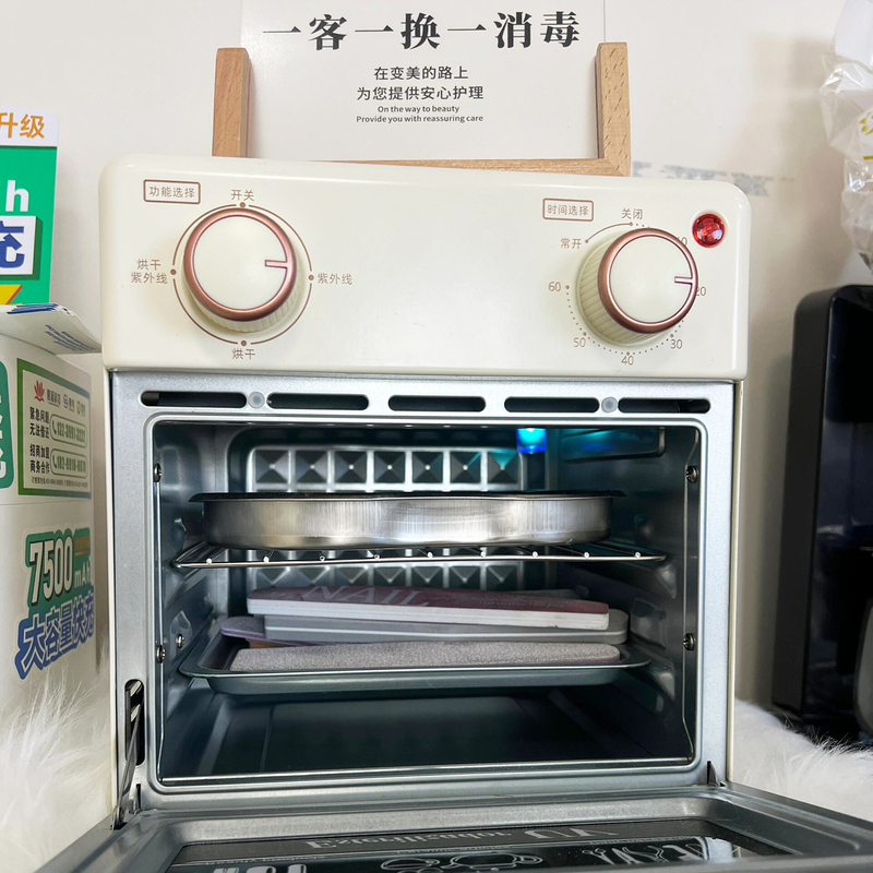 热风皮肤管理中心美容工具消毒机小型牙针快剪工具幼儿园消毒柜