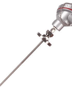 WRN 卡套法兰热电偶 WRNK-336 k型 I级 Φ6*700mm 二线制 0-800℃