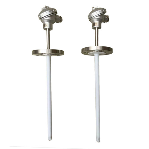 防腐温度传感器 WZP 衬四氟热电阻 wzpk-430f pt100 0-350℃ dn50