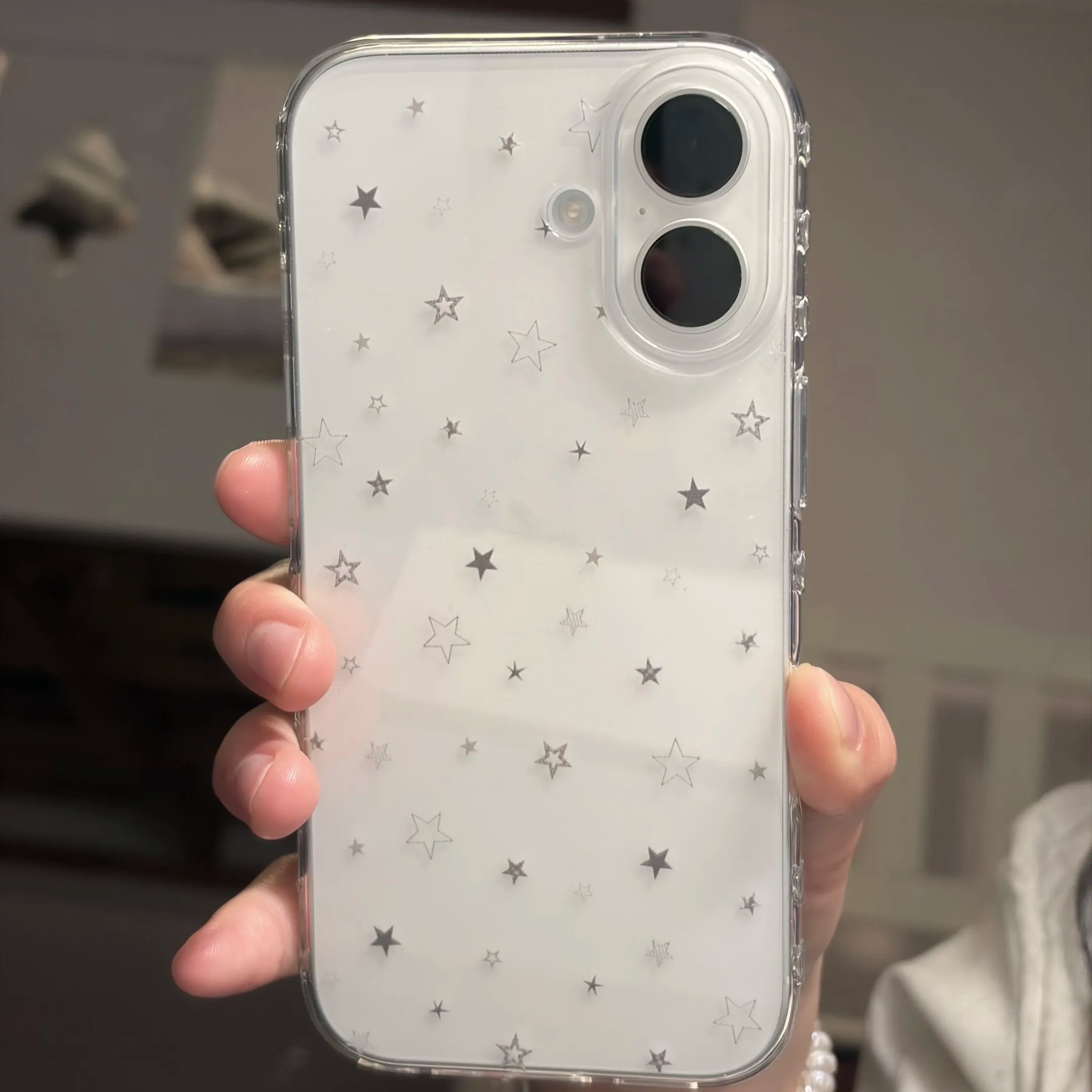 冷淡风星星iPhone全包防摔壳