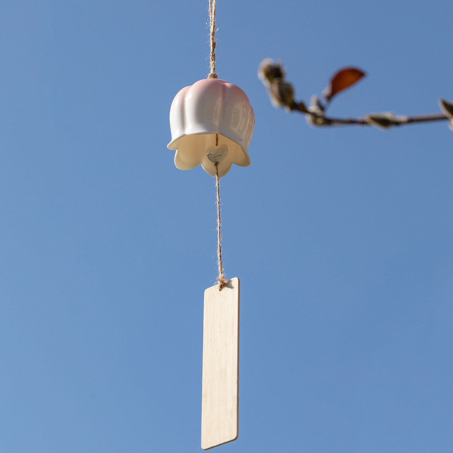 创意铃兰花陶瓷风铃挂件中式听风铃铛装饰吊铃门铃送闺蜜礼物,家居饰品,风铃及配件,淘宝优惠券,粉丝福利购,淘宝优惠卷
