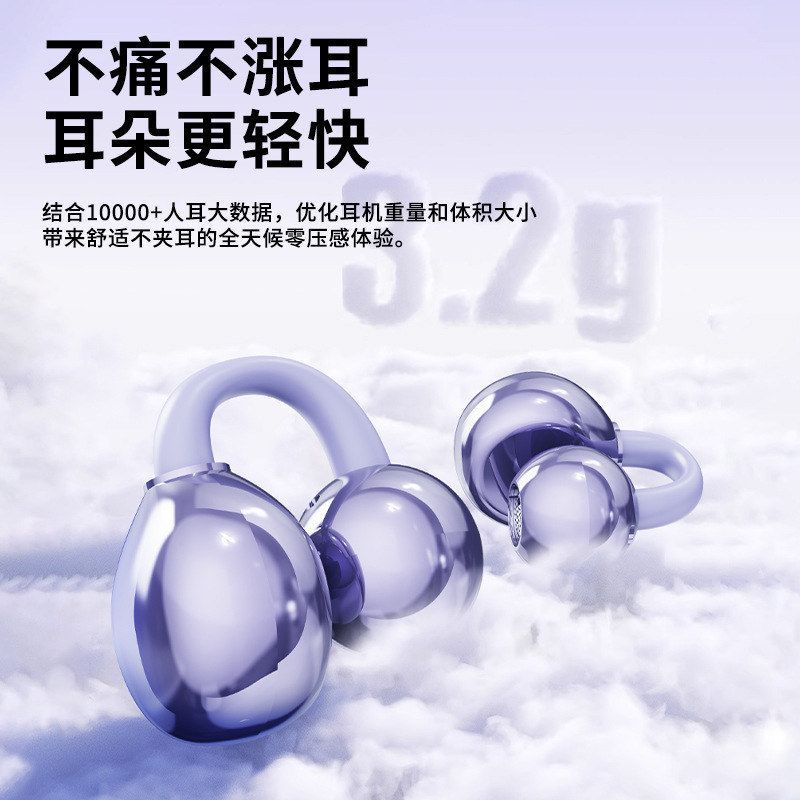 PDD爆款电商跨境新款GTS15夹耳式无线蓝牙耳机高音质学生党超长待