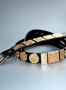 汉服腰带真皮腰封明制飞鱼服锦衣卫唐朝圆领袍腰带男女士同款皮带