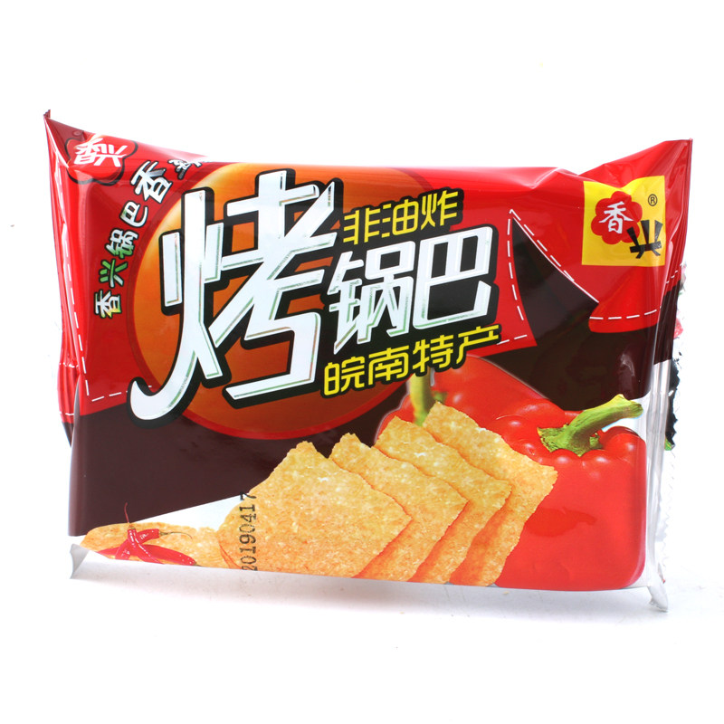 安徽特产香兴烤锅巴油炸型1箱40克X6袋整箱多省包邮办公室小零食