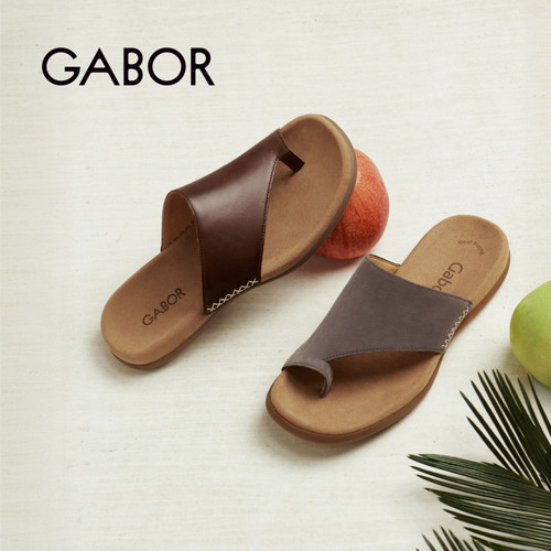 gabor休闲舒适夹脚拖鞋