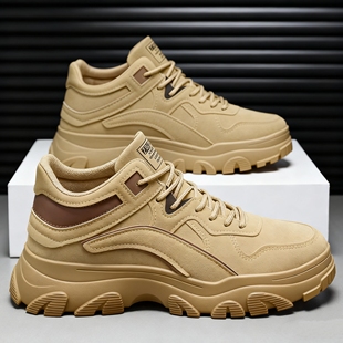 男士 户外防滑耐磨运动潮鞋 工作鞋 马丁靴冬季 厚底百搭男款 2025新款