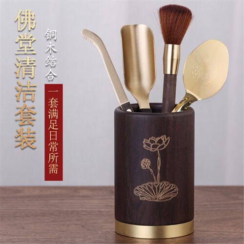 实木佛尘扫像清洁专用软毛