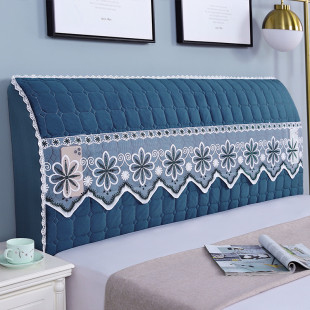 加厚床头罩弧形木床靠背软包全包万能通用简单大方2025新款 防尘罩