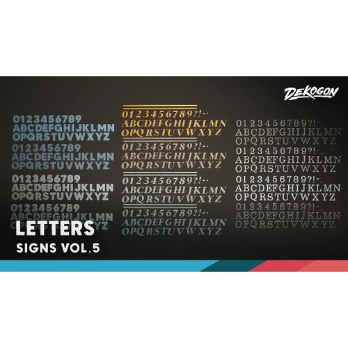 UE5.1英文字母数字广告模型Signage VOL.5 - Letters