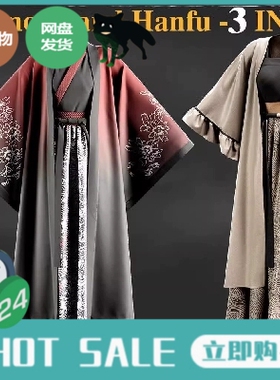 Kimono- 3 in 1 Marvelous Designer 和服汉服MD模型3D素材