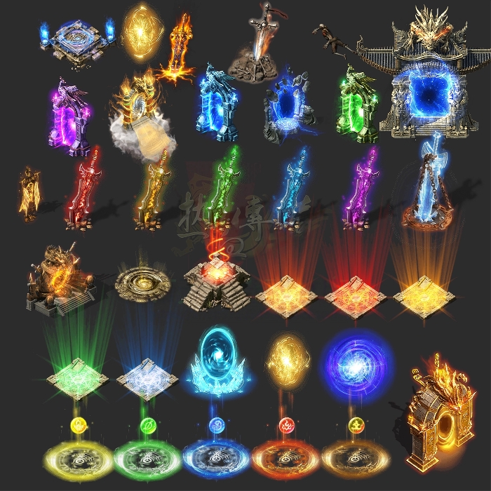 传奇NPC素材 超高清动态NPC 74组 PNG格式