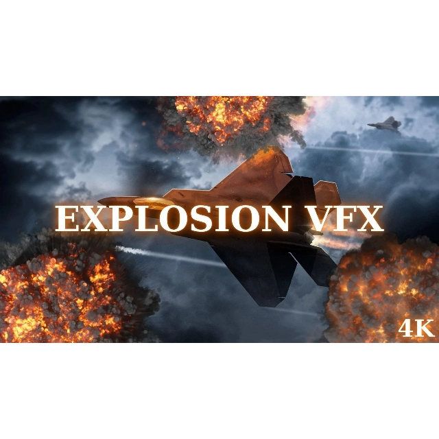 UE4UE5写实4k火焰爆炸烟雾特效Explosion VFX