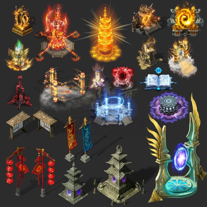 传奇NPC素材 超高清动态NPC 42组 PNG格式