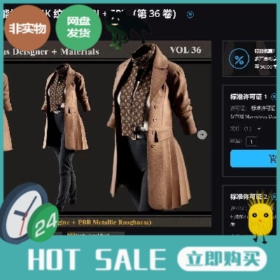 MD服装模型女装优雅高奢设计风衣外套围巾长裤套装3D模型