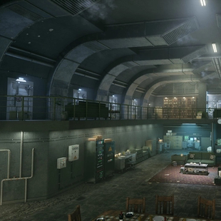 UE5军事地下掩体基地宿舍仓库厨房Cold War Underground Bunker