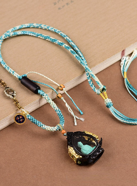 无相佛项链女百搭气质毛衣链民族风文玩串珠项饰锁骨链饰品礼物