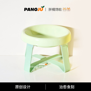 日本pecolo陶瓷猫水碗宠物AE增高食盆中小型狗犬猫饭碗架防黑下巴