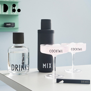 丹麦DesignLetters醒酒器分酒器丹麦字母透明玻璃酒壶家用凉水壶