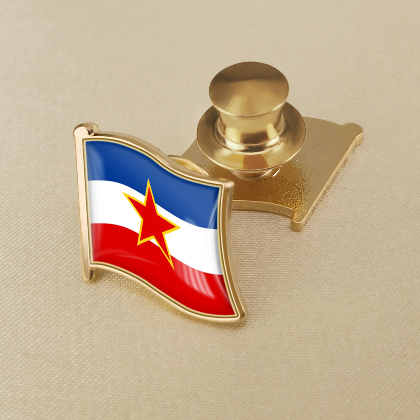 南斯拉夫国旗徽章胸章精美配饰