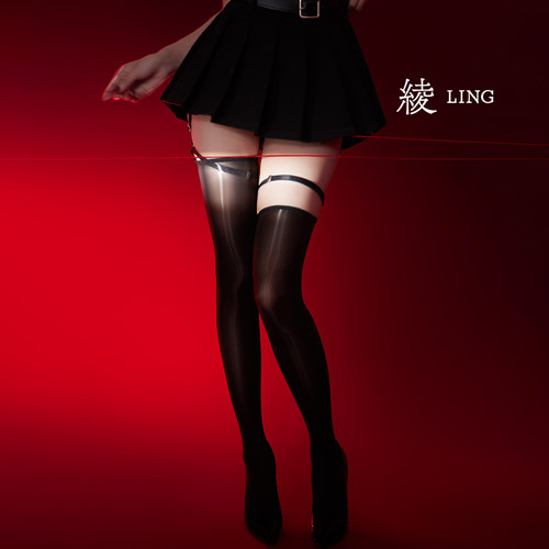 缚-10D腿环捆绑一体吊带袜