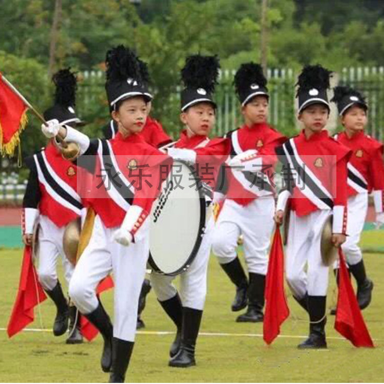 新款儿童鼓号服升旗手鼓号队服装中小学生仪仗队国旗班鼓手演出服 - 实物图