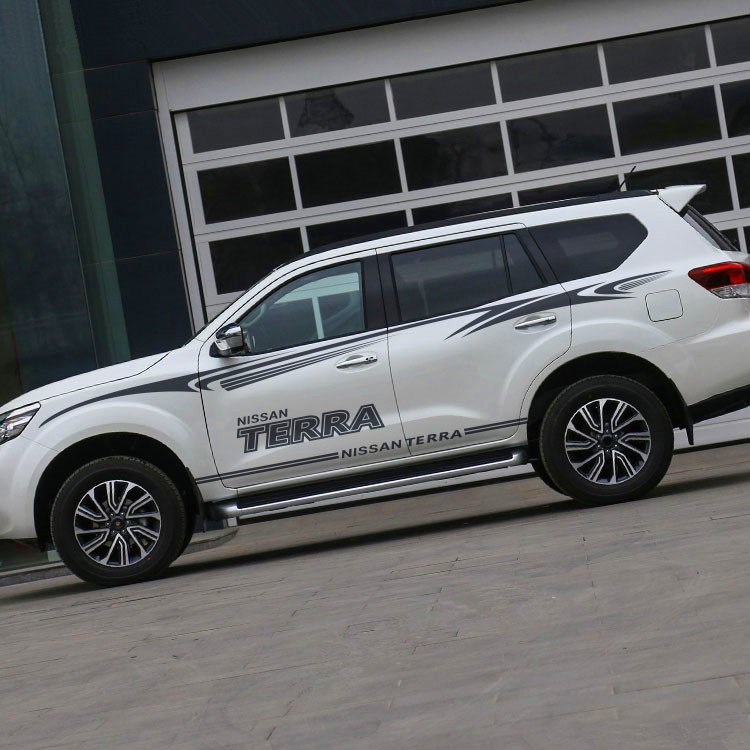 日产途达车贴拉花 terra专用侧裙贴 汽车腰线彩条装饰 车身贴纸