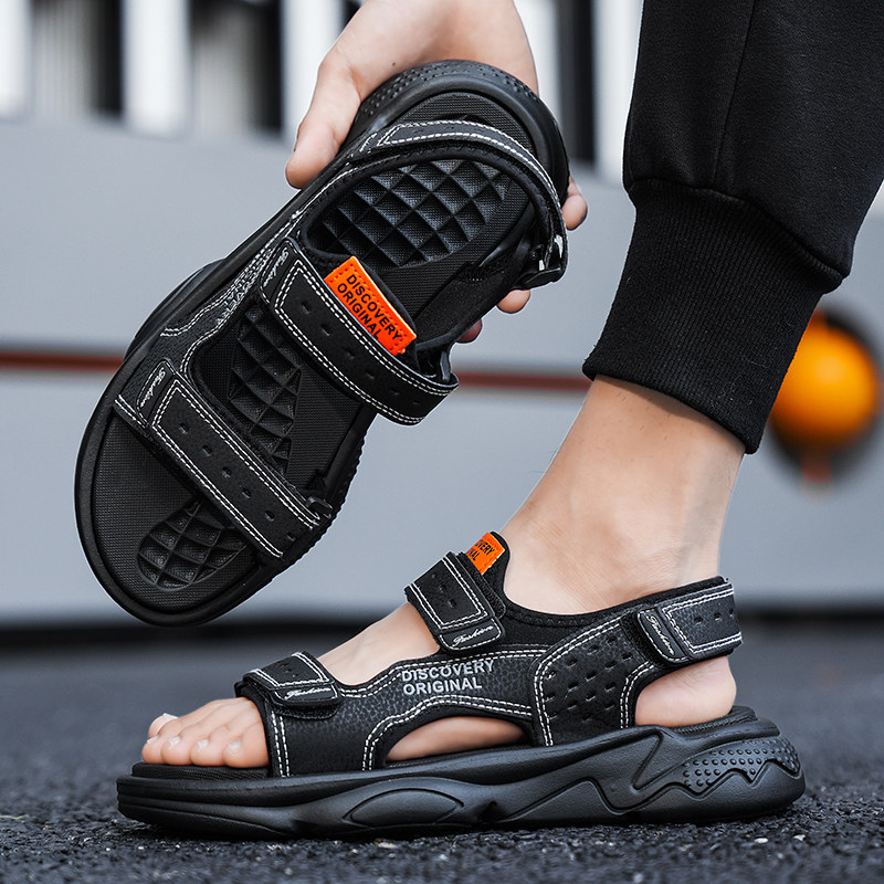 SANDALS MENS SOFT SOLES SUMMER ANTI-ODOR NON-SLIP PLATFORM SHOES OUTDOOR DRIVING SPORTS BEACH TIDE SHOES