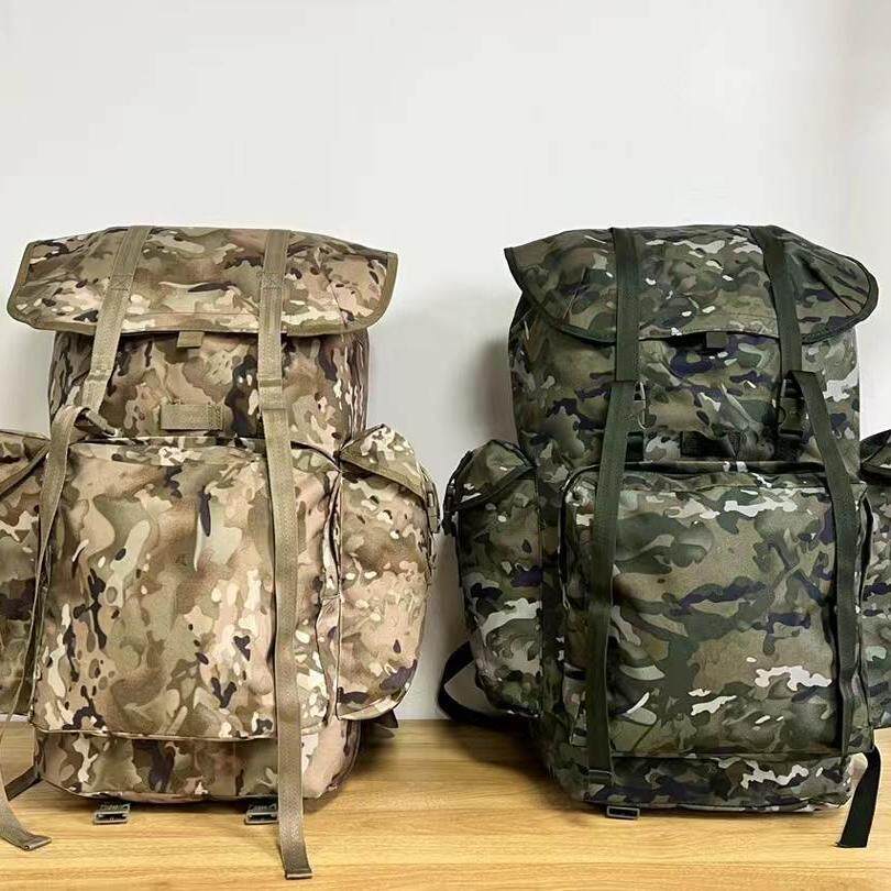 绿色户外迷彩背囊携行具男大容量双肩背囊户外野营登山包背包防水