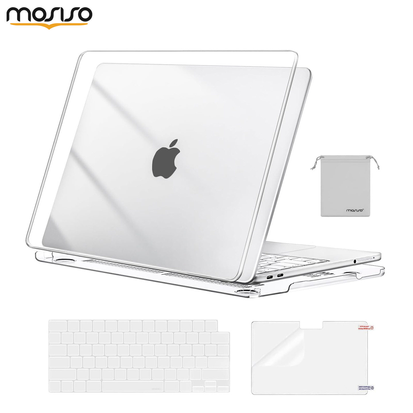 mosiso适用macbookneo保护壳水晶透明苹果Neo电脑保护套笔记本外壳mac13英寸A3404超薄