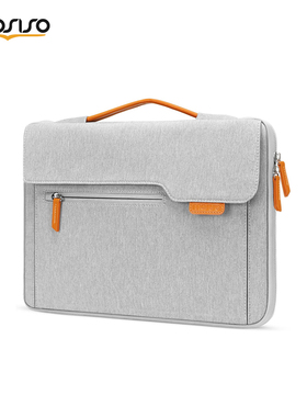 mosiso新款笔记本电脑包14英寸苹果m5华为全开手提包防震百搭简约