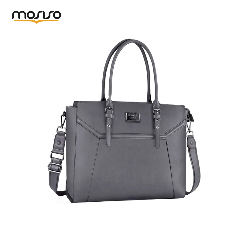 moisiso托特包皮包17.3英寸