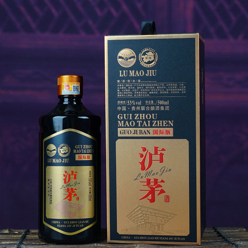 泸茅酒（国际版）贵州传统工艺酿造53度500ml酱香型白酒单瓶装