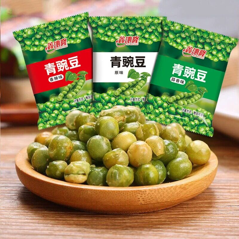 山姆必买蒜香青豆青豌豆整箱坚果炒货香辣味休闲零食品小吃大礼包