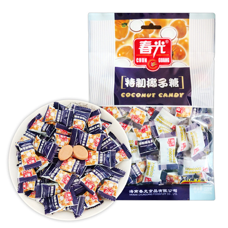 山姆冠必买海南特产 春光特制椰子糖228g袋 特浓椰奶糖果零食