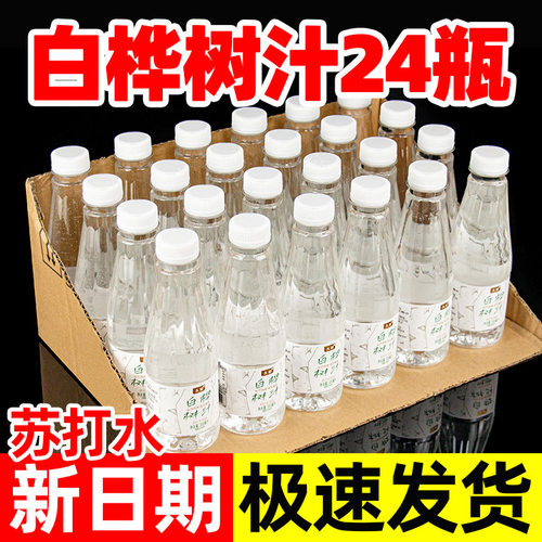 山姆必买久如白桦树汁苏打水300ml*24瓶清凉解暑新日期整箱0糖0脂
