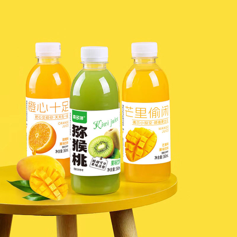 山姆冠必买果汁饮料新鲜饮品多口味芒果橙子猕猴桃360ml/瓶混合厂
