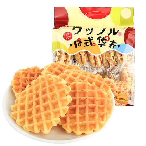 山姆必买日式华夫饼面包格子饼干早餐蛋糕点健康解馋零食小吃休闲