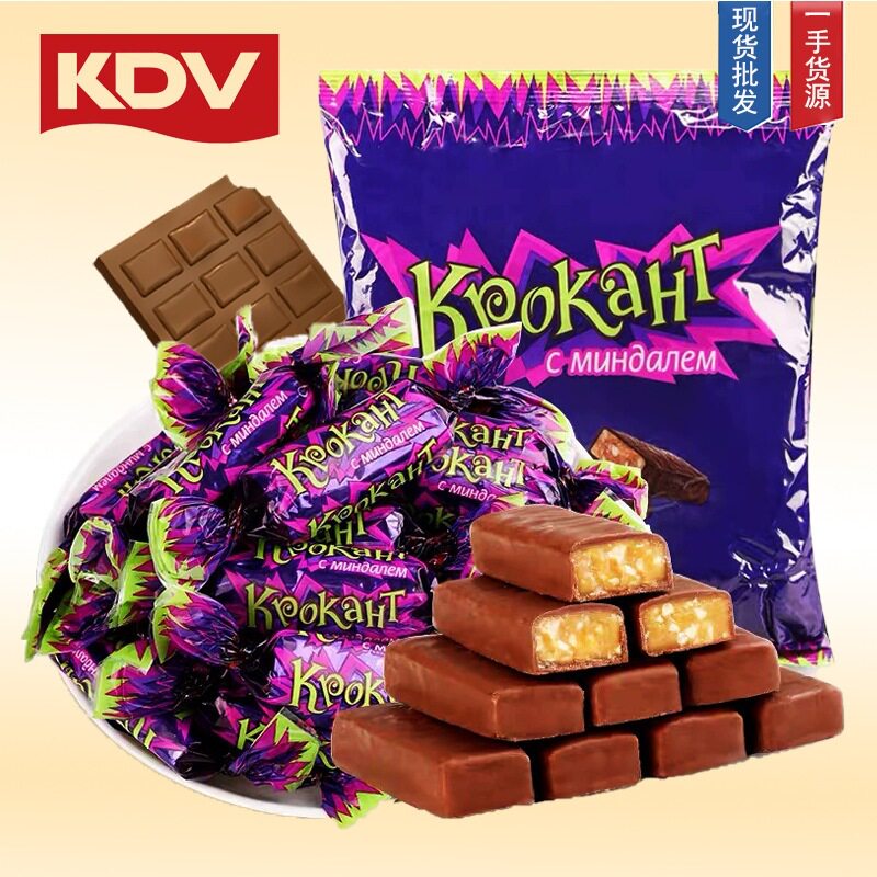山姆必买kdv俄罗斯紫皮糖进口kpokaht巧克力500g原装糖果散装喜糖