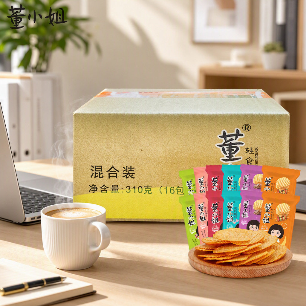 山姆冠必买董小姐轻食薯片310g16包整箱零食混合装休闲膨化批货