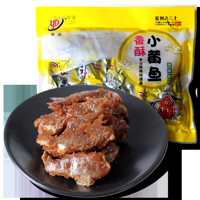 山姆必买裕达香酥小黄鱼450g袋装香辣味黄花鱼干舟山海鲜零食即食
